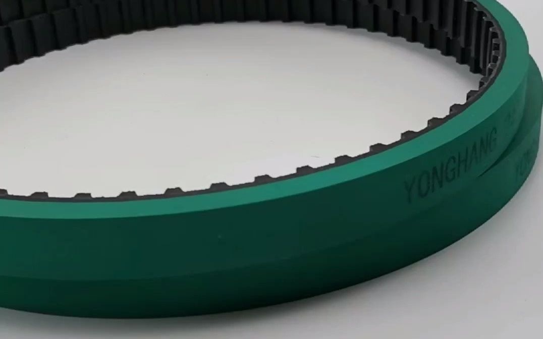 防滑橡膠270L綠膠同步帶 立式包裝機(jī)拉膜同步帶定制廠家
